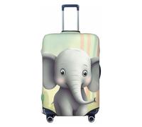 PPTHSNVB Lovely Elephant Housse de bagage pour valise, housse de protection élastique, anti-poussière, anti-rayures, housse de bagage de voyage épaisse, lavable pour bagages de 45,7 à 81,3 cm, Noir