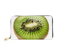PPTHSNVB Magical Design Portefeuille pour femme Motif runes nordiques boussole Grande capacité Porte-cartes de crédit Fermeture Éclair Pochette de voyage pour femme, Kiwi vert, Taille unique