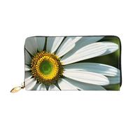 PPTHSNVB Portefeuille de voyage pour femme Tour Eiffel Love Paris Grande capacité avec fermeture éclair, marguerite, Taille unique, Classique