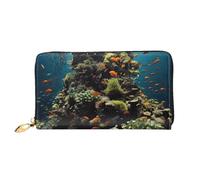 PPTHSNVB Portefeuille pour femme - Grande capacité - Porte-cartes de crédit - Fermeture éclair - Pochette de voyage pour femme, Biodiversité, Taille unique, Classique