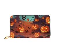 PPTHSNVB Rainbow Butterfly Portefeuille pour femme Grande capacité Porte-cartes de crédit Fermeture Éclair Pochette de voyage pour femme, Halloween., Taille unique, Classique