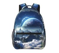 PPTHSNVB Sac à dos de voyage pour ordinateur portable Fantasy Earth Sac à dos décontracté léger Sac de travail d'affaires