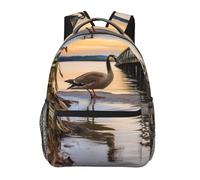 PPTHSNVB Sac à dos de voyage pour ordinateur portable Wild Goose by the Bridge Sac à dos décontracté léger Sac de travail d'affaires