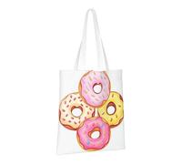 PPTHSNVB Sac fourre-tout en toile avec poignées et motif Tour Eiffel pour femme, Beignets mignons, One Size