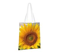 PPTHSNVB Sac fourre-tout en toile avec poignées et motif tournesol jaune doré pour femme