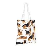 PPTHSNVB Sac fourre-tout en toile pour femme avec poignées - Motif berger allemand