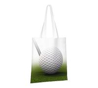 PPTHSNVB Sac fourre-tout en toile réutilisable avec poignées pour femme Motif chat sauvage, Balle de golf, One Size