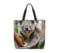 PPTHSNVB Sac fourre-tout réutilisable pour femme, sac d'épicerie mignon koala, sac à main, sac de week-end