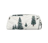 PPTHSNVB Trousse à crayons avec fermeture éclair - Grande capacité - En cuir - Pour homme et femme, doré, Taille unique, Imprimé