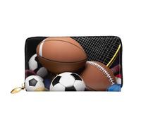 PPTHSNVB Wild Bobcat Portefeuille pour femme Grande capacité Porte-cartes de crédit Fermeture Éclair Pochette de voyage pour femme, Thème sportif, Taille unique, Classique