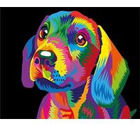 PPTRTYQ Peinture au Numero pour Adulte Enfants - Chien Animal Teckel 40x50 cm - DIY Painting by Numbers numéro Décorations Muraux de Maison Chambre Cadeaux Peints à la Main