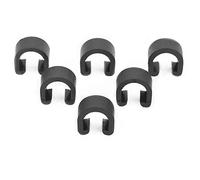 PPX 50 Pièces Cyclisme VTT Vélo Câble C-Clips Boucles de Logement Gaine Guide de Guidage Frein Dérailleur