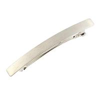 PPX Barrette à cheveux à la main longue et mince, épingles à cheveux en métal Styles français Barrettes à cheveux pinces à cheveux pour femmes et filles-argent