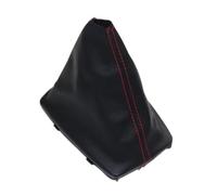 PPXBFD Couvercle Levier Vitesse pour A4 8E B6 B7 2000 2001 2002 2003 2004 2005 2006 2007 2008 Levier Vitesse Voiture Couvercle Botte Guêtre Soufflet Levier Vitesse(Gear Boot Red Line)