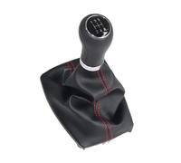PPXBFD Couvercle Levier Vitesse pour A4 8E B6 B7 2000 2001 2002 2003 2004 2005 2006 2007 2008 Levier Vitesse Voiture Couvercle Botte Guêtre Soufflet Levier Vitesse(A 12345R Red Line Set)