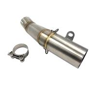 PPXDM Tuyau de raccordement d'échappement Tuyau D'échappement De Moto Slip on Middle Link Tube Tube Pièces en Acier Inoxydable pour Y&amaha YZF R6 2006 2007-2019