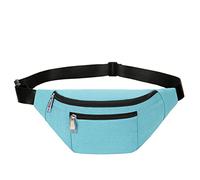 PPXGOGO Fanny Pack pour homme et femme, sac banane étanche tendance avec ceinture réglable, sac banane décontracté pour voyage, sport, course à pied, vert menthe