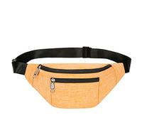 PPXGOGO Fanny Pack pour homme et femme, sac banane étanche tendance avec ceinture réglable, sac banane décontracté pour voyage, sport, course à pied, Orange
