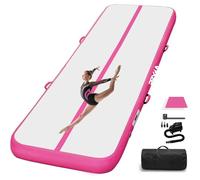 PPXIA Tapis de gymnastique Air Track 3M 4M 5M 6M 10/20CM de hauteur, Tapis de gymnastique Tumbling avec accessoires complets, Tapis de gymnastique gonflable pour la maison, l'extérieur, le yoga