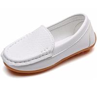 PPXID Chaussures Mocassins Bateau Oxford Enfant Loisirs Confort pour Garçon et Fille-Blanc 30