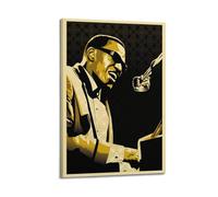 PPZEBDYB Artist Ray Charles Poster décoratif sur toile pour chambre à coucher 20 x 30 cm