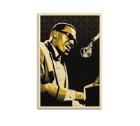 PPZEBDYB Artist Ray Charles Poster décoratif sur toile pour chambre à coucher 20 x 30 cm