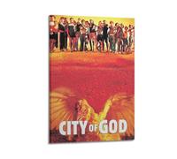 PPZEBDYB Poster de film Cité de Dieu - Peinture sur toile - Impression d'art moderne pour chambre à coucher - 60 x 90 cm