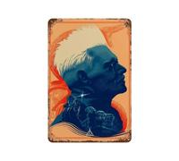 PPZEBDYB Poster de film Fantastic Beasts The Crimes of Grindelwald - Décoration murale en métal - Décoration de bar moderne - 30 x 20 cm