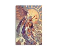 PPZEBDYB Poster décoratif sur toile, thème Ange du jugement, affiche murale et image d'art moderne pour chambre à coucher (50 x 75 cm)