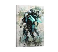 PPZEBDYB Videospiel Poster 5 Xenoblade Chronicles 2 - Peinture décorative sur toile - Poster mural et image d'art moderne pour chambre à coucher - 40 x 60 cm