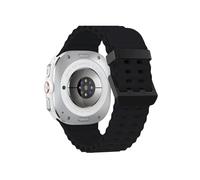 PPzsyxx Bracelet de sport en silicone sans espace Pour Samsung Galaxy Watch 7 Ultra 47 mm Bracelet à boucle souple et respirant(Black)