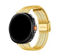 PPzsyxx Bracelet en acier inoxydable Pour Samsung Galaxy Watch 8 40 44 mm, bracelet en métal sans espace Pour Galaxy 8Classic Ultra2 Business Accessoires(Gold,For Watch 8 40MM)