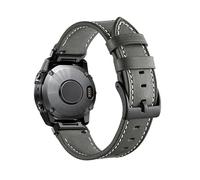 PPzsyxx Bracelet en cuir Quick Fit 22/26mm Pour Garmin Epix Gen 2 Band Fenix 8 E 7 7X 6X 6 Pro 47 51mm 5X Plus Tactix7 Enduro Accessoires(Grey,26mm)