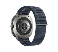 PPzsyxx Bracelet en nylon tissé respirant Pour Samsung Galaxy Watch 7 Ultra 47mm, bracelet sport for GALAXY Ultra2(2025) Accessoires(Deep Blue,For Watch Ultra 47mm)