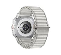 PPzsyxx Bracelet large en nylon ondulé Pour Samsung Galaxy Watch Ultra2 (2025), bracelet sport Pour Galaxy 7 Ultra 47mm Accessoires(White,For Watch Ultra2(2025))