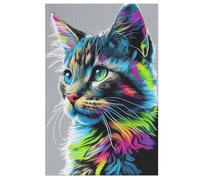 PPZYY Puzzle Animal 1000 Pièces - Cute Chat - Puzzle Familial - Cadeau pour Adultes et Enfants à partir de 12 ans