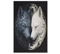 PPZYY Puzzle en Bois de 1000 Pièces, Puzzle de Loup pour Adultes et Enfants, Cadeaux pour Adultes et Enfants de 12 ans et plus