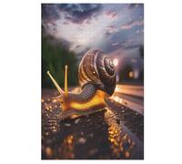 PPZYY Puzzle en Bois de 1000 Pièces, Puzzle Vintage-inspiré Escargots pour Adultes et Enfants, Cadeaux pour 12 ans et Plus, 1 Unité