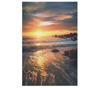 PPZYY Puzzles en Bois de 1000 Pièces Puzzles Difficiles Et De Défi pour Adultes Et Enfants - Coucher de Soleil - Scénique - Jigsaw - 1 Unité - 12 ans et plus