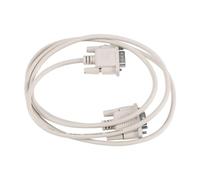 Pqahffowr 1,4M RS232 DB9 9 Broches Male a Video VGA Cable Adaptateur Male 15 Broches Gris Clair