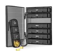 Pqahffowr 1 Ensemble de Piluliers Hebdomadaires 4 Fois Par Jour, Portable 7 Jours pour Le Voyage
