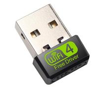 Pqahffowr 1 PCS 150Mbps USB 2.4G WiFi Récepteur Plug and Play Drive Adaptateur WiFi Gratuit pour Ordinateur de Bureau Portable