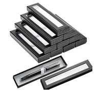 Pqahffowr 10 Boîtes à Stylos Vides avec Couvercle Transparent, Boîtes à Stylos, Étui à Stylos Vide, Présentoir à pour Stylos à Bille