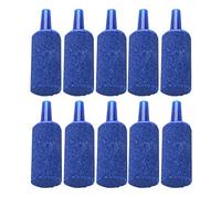 Pqahffowr 10 Pcs Pierre Bleue d'air Reservoir de Poissons d'aquarium de diffuseur d' oxygene 3.9 x 1.3cm