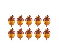 Pqahffowr 10 PièCes Ballons Gland Feuille Automne Ballons Gland pour Douche Anniversaire Automne Thanksgiving FêTe DéCorations