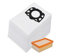 Pqahffowr 12 Vide de Nettoyage + 1 Filtre Plissé Plat Convient pour WD4, WD5 et WD6 Aspirateur Multi-Usages Sec et Humide