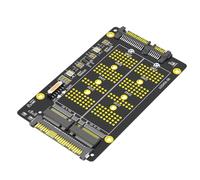 Pqahffowr 2 en 1 Combo M.2 (NGFF) NVME SSD PCI-E vers U.2 SFF-8639 et Adaptateur M.2 (NGFF) SATA SSD vers SATA