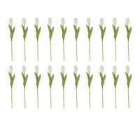 Pqahffowr 20 PièCes SéRies Blanc 13.8 Pouces Fleurs de Artificielles pour la DéCoration de FêTe, DéCoration de Mariage