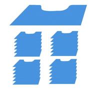 Pqahffowr 25 Pièces de Tapis de Toilette Jetables, Désodorisants, Tapis de Toilette, Tapis de Sol d'apprentissage de la Propreté, Antidérapant, Contour en U