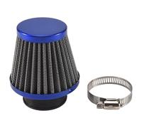 Pqahffowr 38Mm Kit Filtre D'Admission D'Admission Universel pour Moto Hors Route ATV Quad Dirt Pit Bike Champignon TêTe Filtre à Air Cleaner Bleu